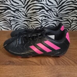 0725 Thrifted Youth Black Sz. 3 Adidas Molded Cleats GWOSLOO.86